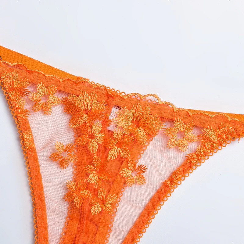 "Pumpkin Spice" Orange Lingerie Set - Image 8